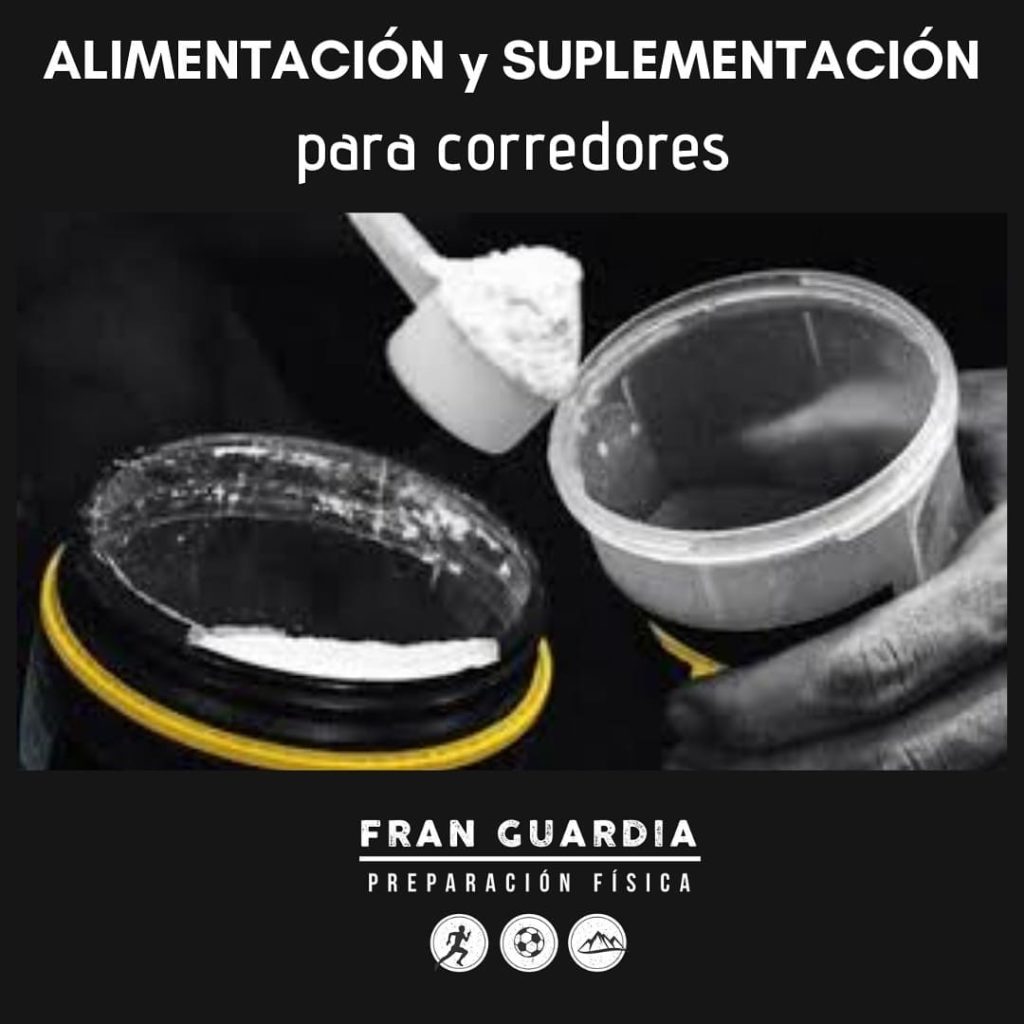 Alimentacion y suplementación para corredores